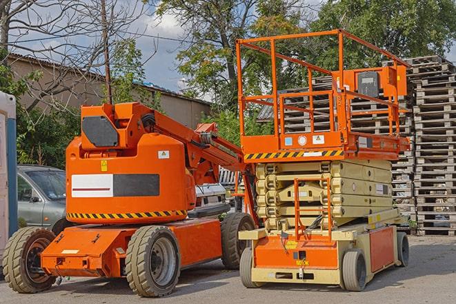 industrial forklift lifting heavy loads in a warehouse in Arrington, TN